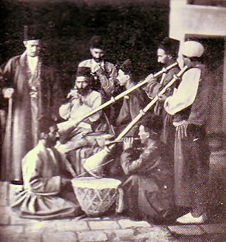 Photo de musiciens iraniens.