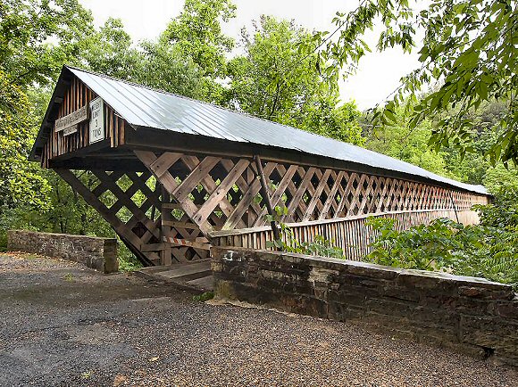 Alabama : pont couvert d'Horton Mill.