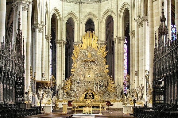 Amiens : le choeur de la cathédrale.