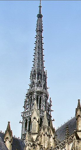 Amiens : la flèche de la cathédrale.