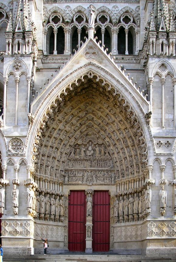 Cathédrale d'Amiens : le portail central.