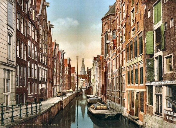 Amsterdam : une canal.