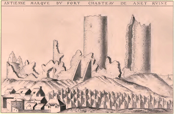 Ruines du premier château d'Anet.