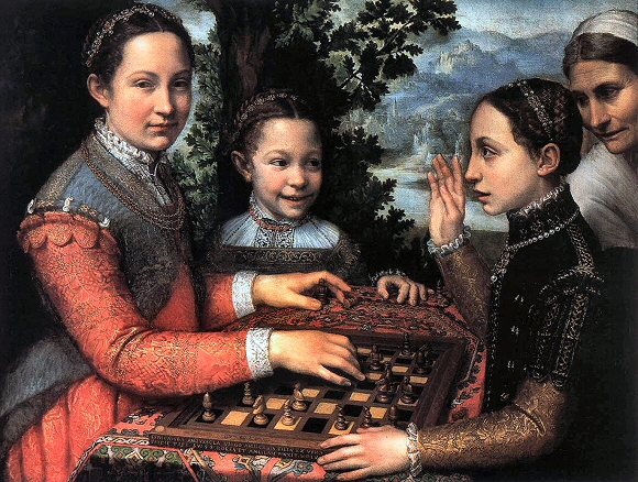 Anguissola : la partie dd'échecs entre les deux soeurs de l'artiste.