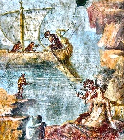 Pompéi : Ariane abandonnée par Thésée.