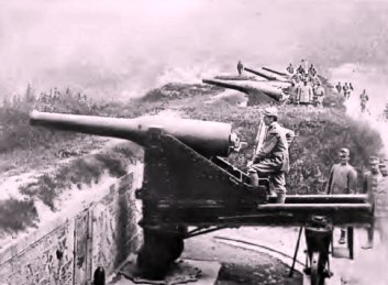 Premire guerre mondiale : l'artillerie italienne.