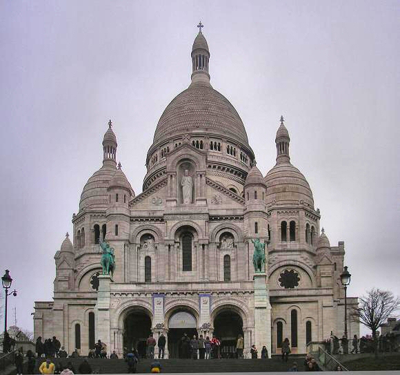 La Basilique du Sacr Coeur,  Montmartre.