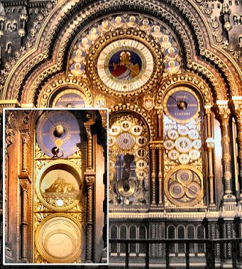Beauvais : horloge astronomique de la cathédrale.