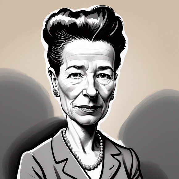 Simone de Beauvoir.