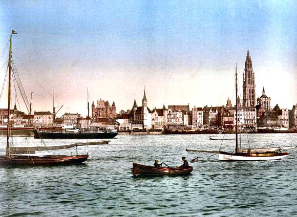 Belgique  : Anvers sur une ancienne photo.