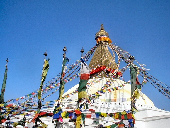 Bodhanath : le Stupa.