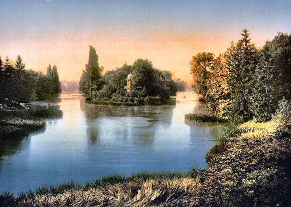 Bois de Boulogne : le lac.