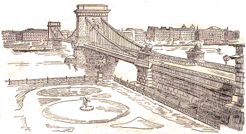 Pont Széchenyi, à Budapest.