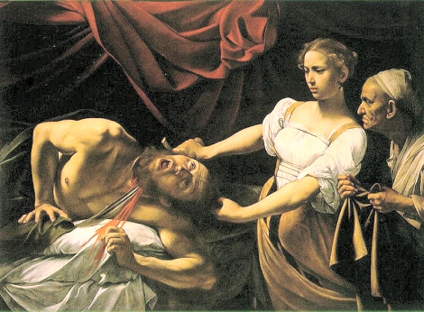 Caravage : Judith décapitant Holopherne.