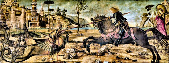 Carpaccio : Saint-Georges combattant le dragon.