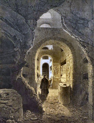 Rome : catacombes.