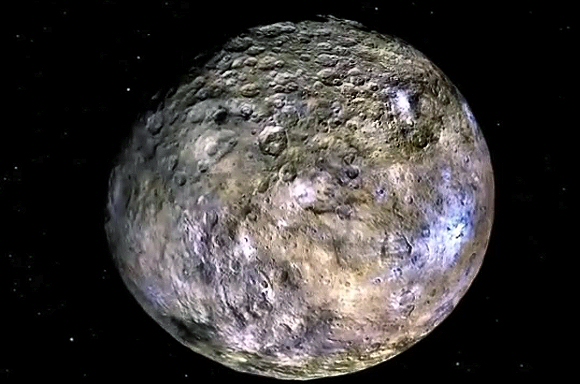 L'astéroïde Cérès vu à une distance de 4400 km.