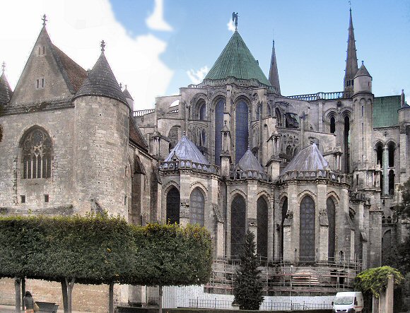 Chapelles absidales de la cathédrale de Chartres.
