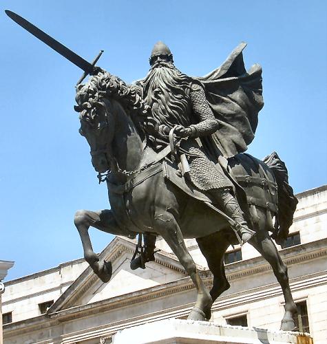 Statue du Cid,  Burgos.
