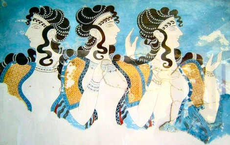 Fresque du palais de Cnossos.
