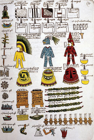 Tributs pays aux Aztques.