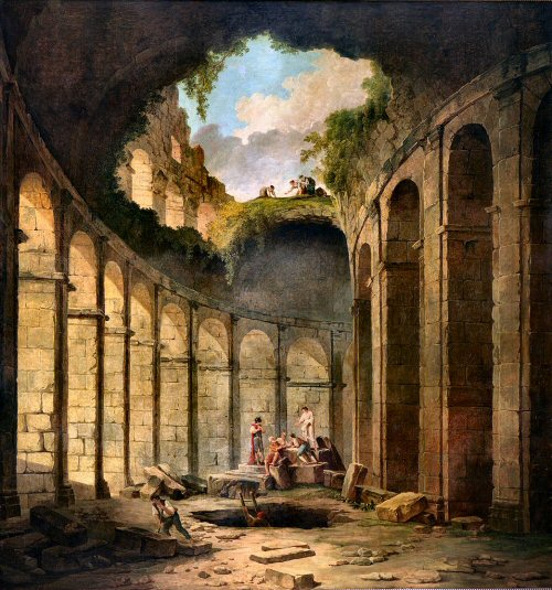 Hubert Robert : le Colise de Rome.