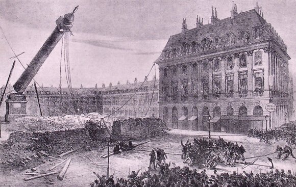 Commune de Paris : renverseement de la colonne Vendme.