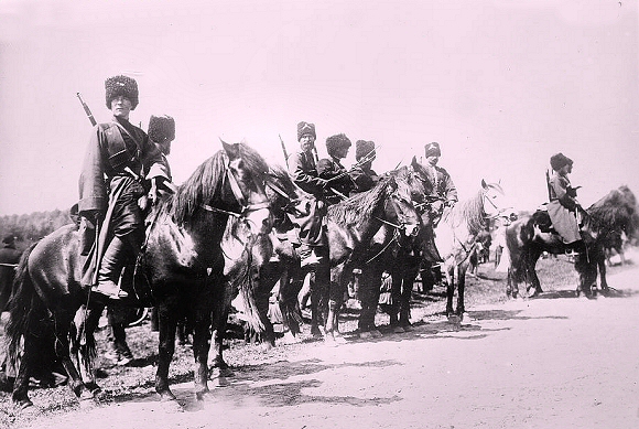 Cosaques russes en 1914.