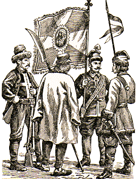 Costumes en Pologne en 1863.