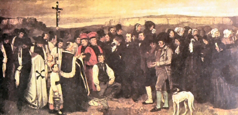 L'Enterrement  Ornans, de Courbet.