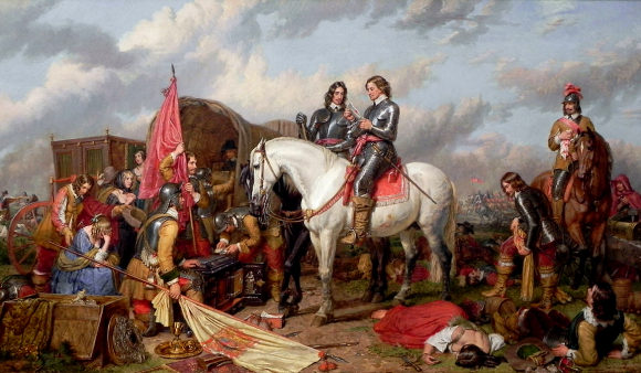 Cromwell à la bataille de Naseby.
