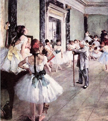 Degas : Cours de danse.