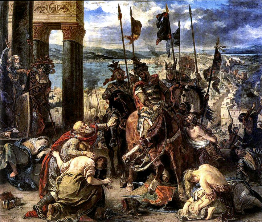 Delacroix : la prise de Constantinople.