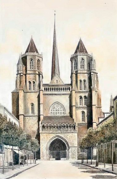 Dijon : la cathédrale Saint-Bénigne.