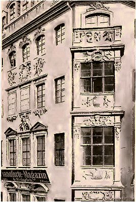 Dresde : façade rococo.