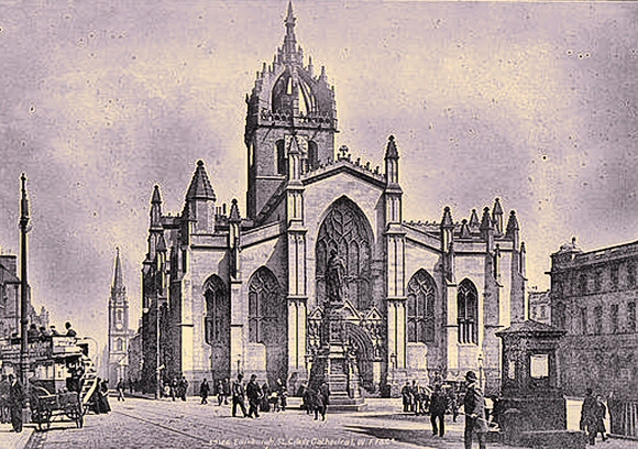 Edimbourg : la cathédrale Saint-Giles.