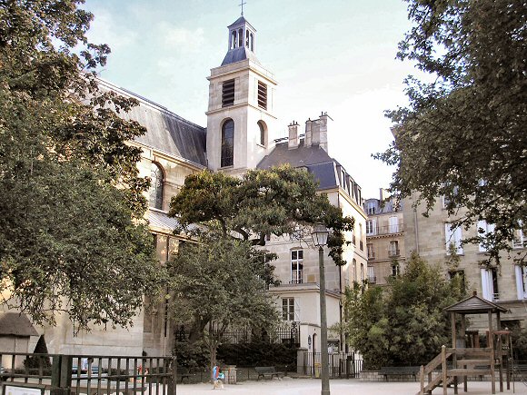 Eglise Notre-Dame des Blancs-Manteaux,  Paris  (4e arrondissement).