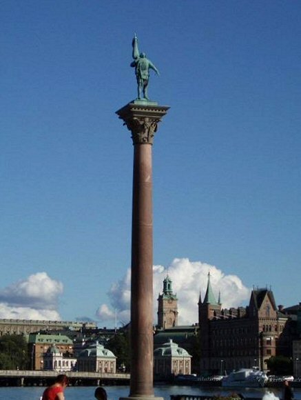 Stockholm : la colonne de Englbrekt Engelbrektson.