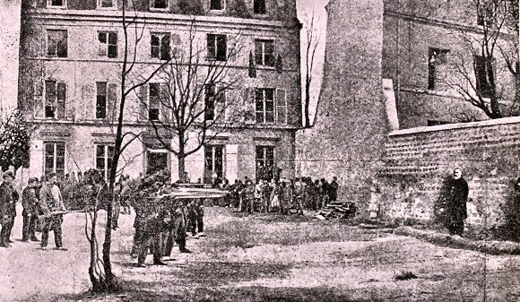 Commune de Paris : Excution de Clment Thomas et de Lecomte.