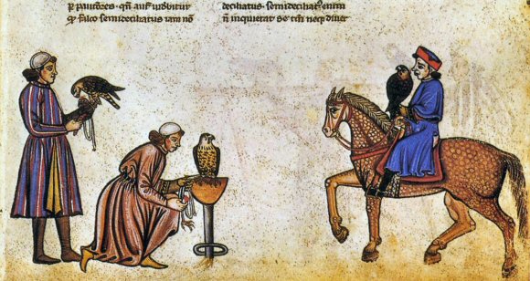 Fauconnerie au Moyen âge.