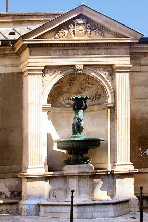 Fontaine Charlemagne,  Paris (4e arrondissement).