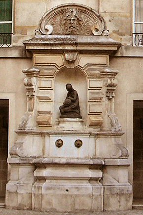 Fontaine de l'Htel Colbert,  Paris (4e arrondissement).