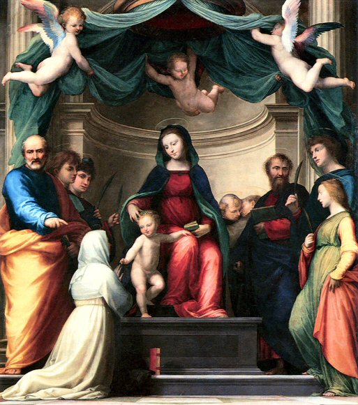 Fra Bartolomeo : le Mariage mystique de Catherine de Sienne.