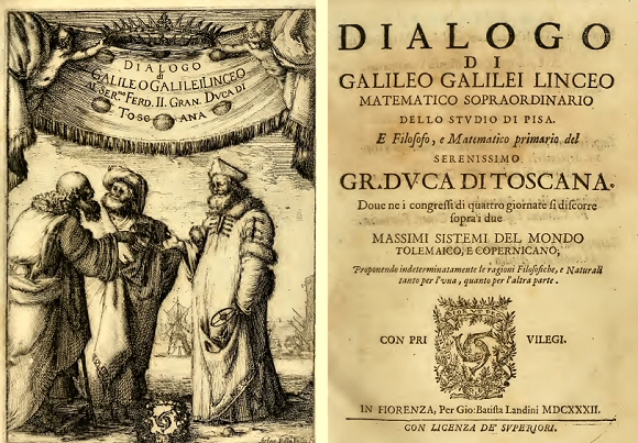 Galilée : Dialogue sur deux systèmes du monde.