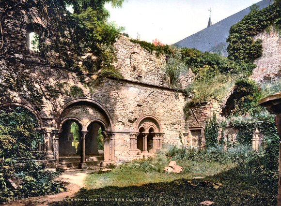 Gand : la crypte de la Vierge de l'abbaye de Saint-Bavon.