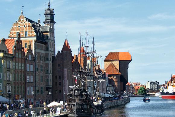 Gdansk : le port intérieur.