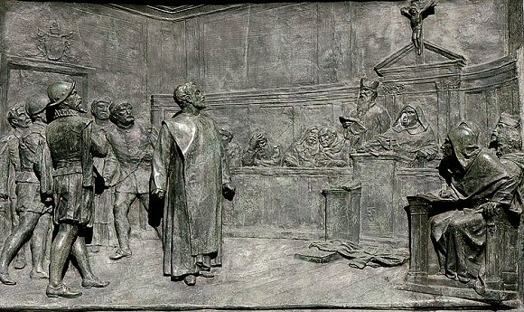 Le procès de Giordano Bruno.