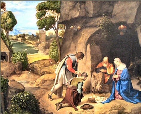 L'Adoration des Bergers, par Giorgione.