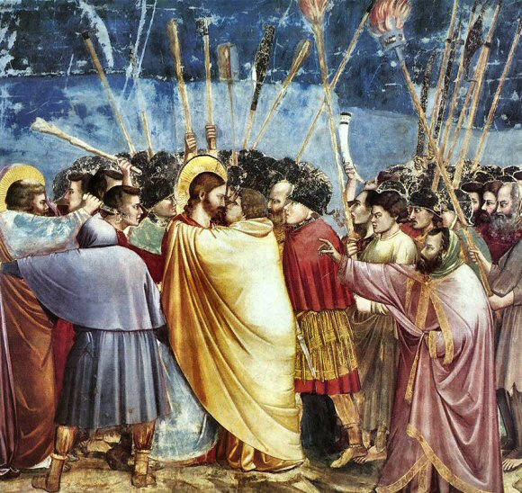 Giotto : le baiser de Judas.