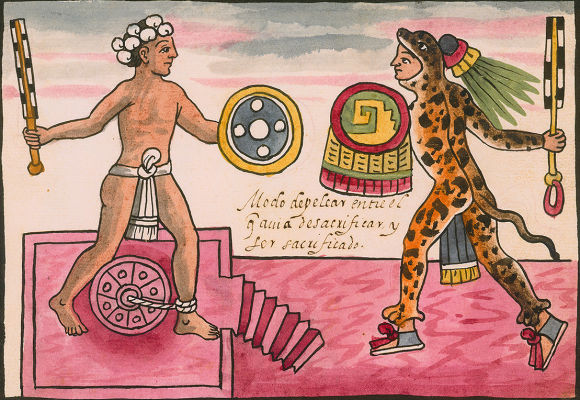 Gladiateurs aztques.